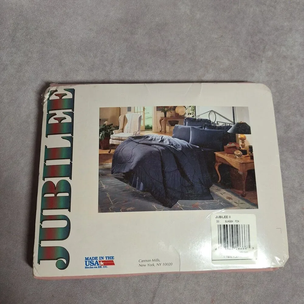 Vintage Cannon Jubilee Percale Flat Top Pink Twin Bed Sheet 66x96  USA